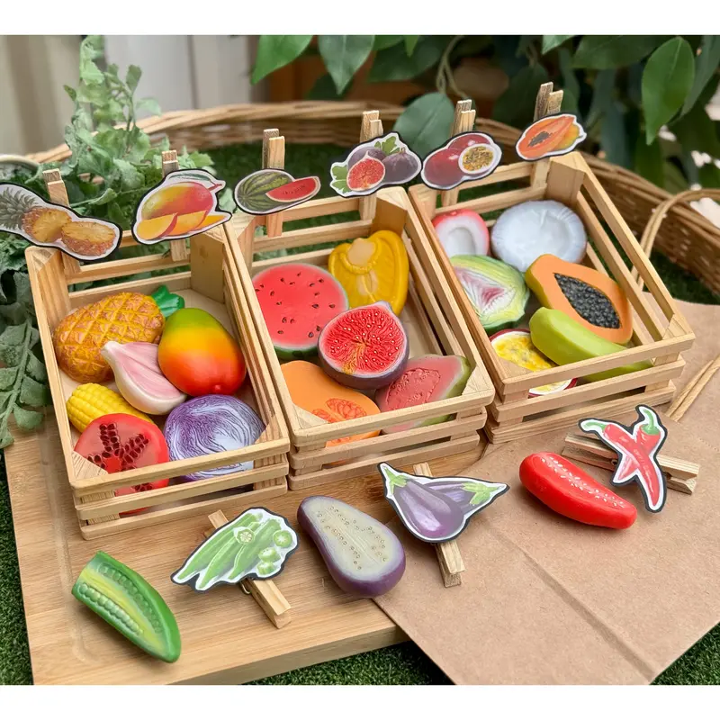 World Kitchen Sensory Stones – Globally Inspired Fruit And Vegetable Tactile Play Collection 1