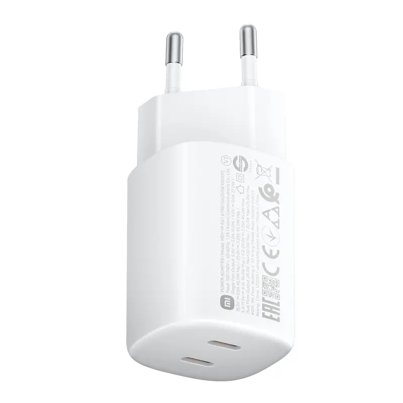 Xiaomi 45W Nano Turbo Dual-Port Usb-C Wall Charger 1