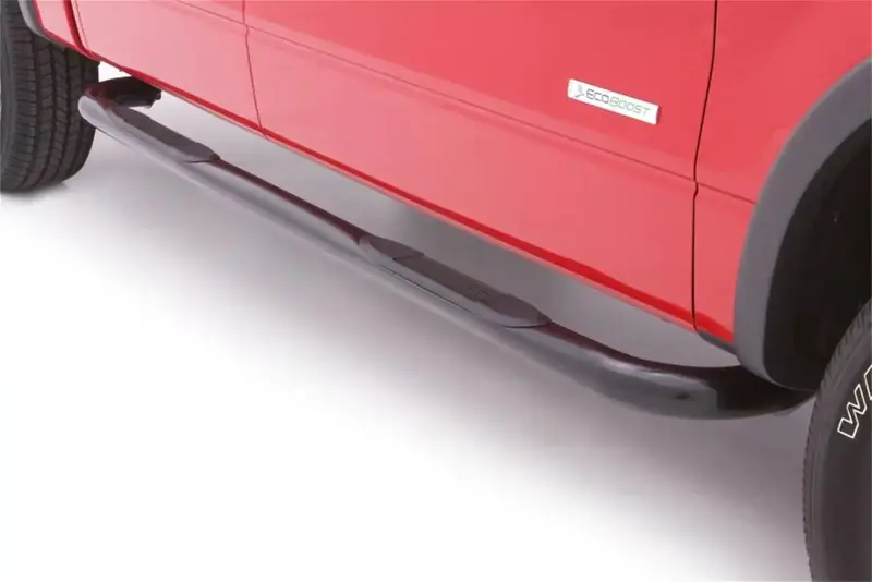 Lund 22590907 3-Inch Black Stainless Steel Bent Nerf Bars With Mounting Brackets 1