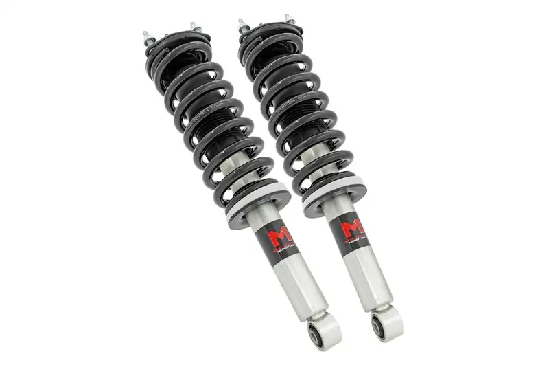 Rough Country 502077 M1 Adjustable Front Leveling Struts – 0–2 Inch Lift For Lifted Trucks 1